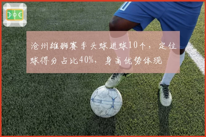 沧州雄狮赛季头球进球10个,定位球得分占比40%,身高优势体现